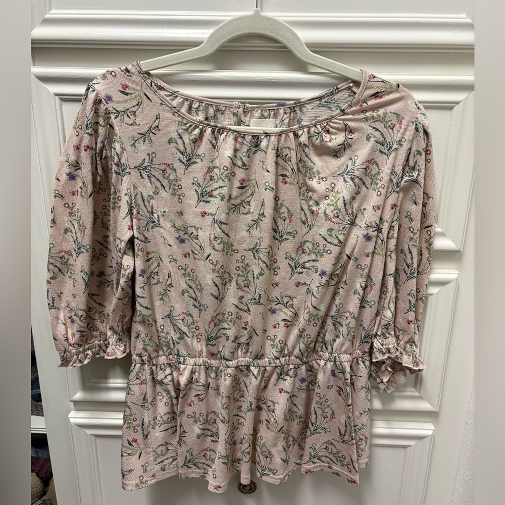 MELLODAY Pink Floral top